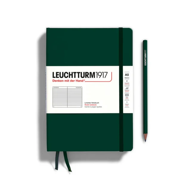 leuchtturm a5 hardcover notebook ruled