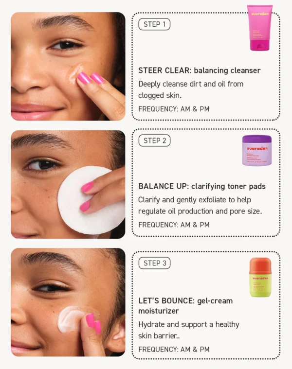 teen clear skin trio
