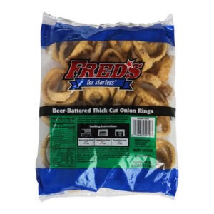 freds for starters beer battered thick cut onion rings